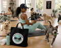 Pilates & Pups Circle Logo Tote Bag