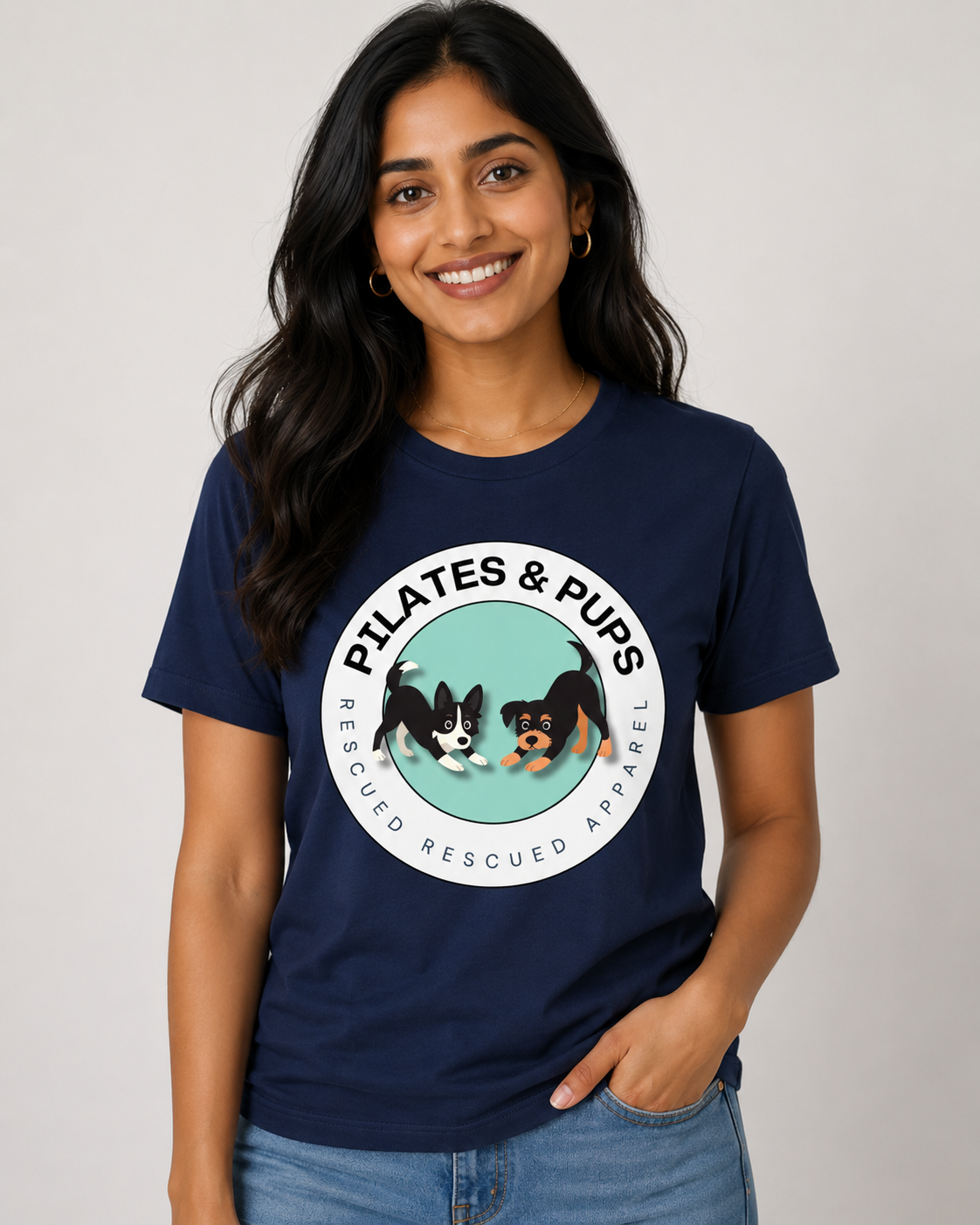 Pilates & Pups Circle Logo T-Shirt