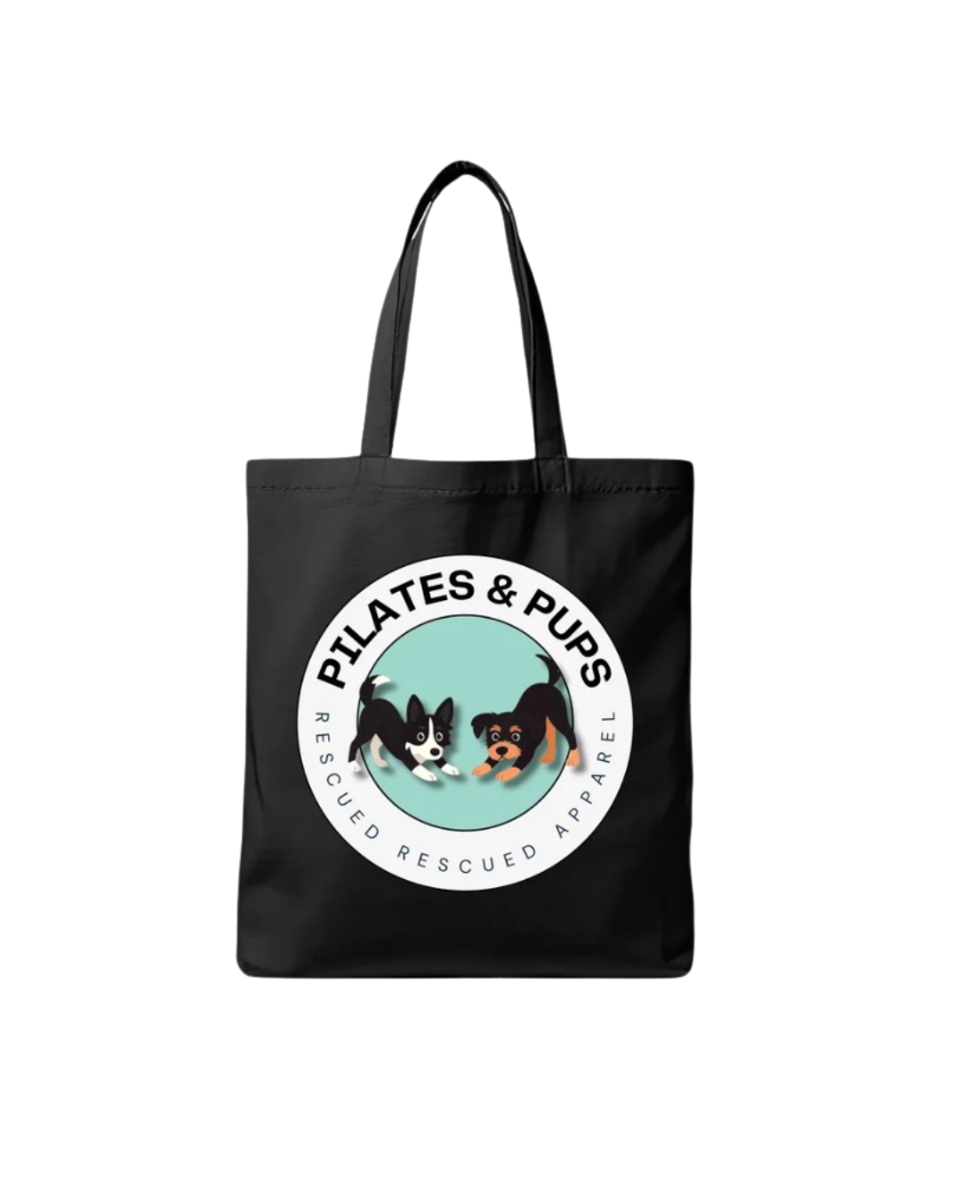 Pilates & Pups Circle Logo Tote Bag