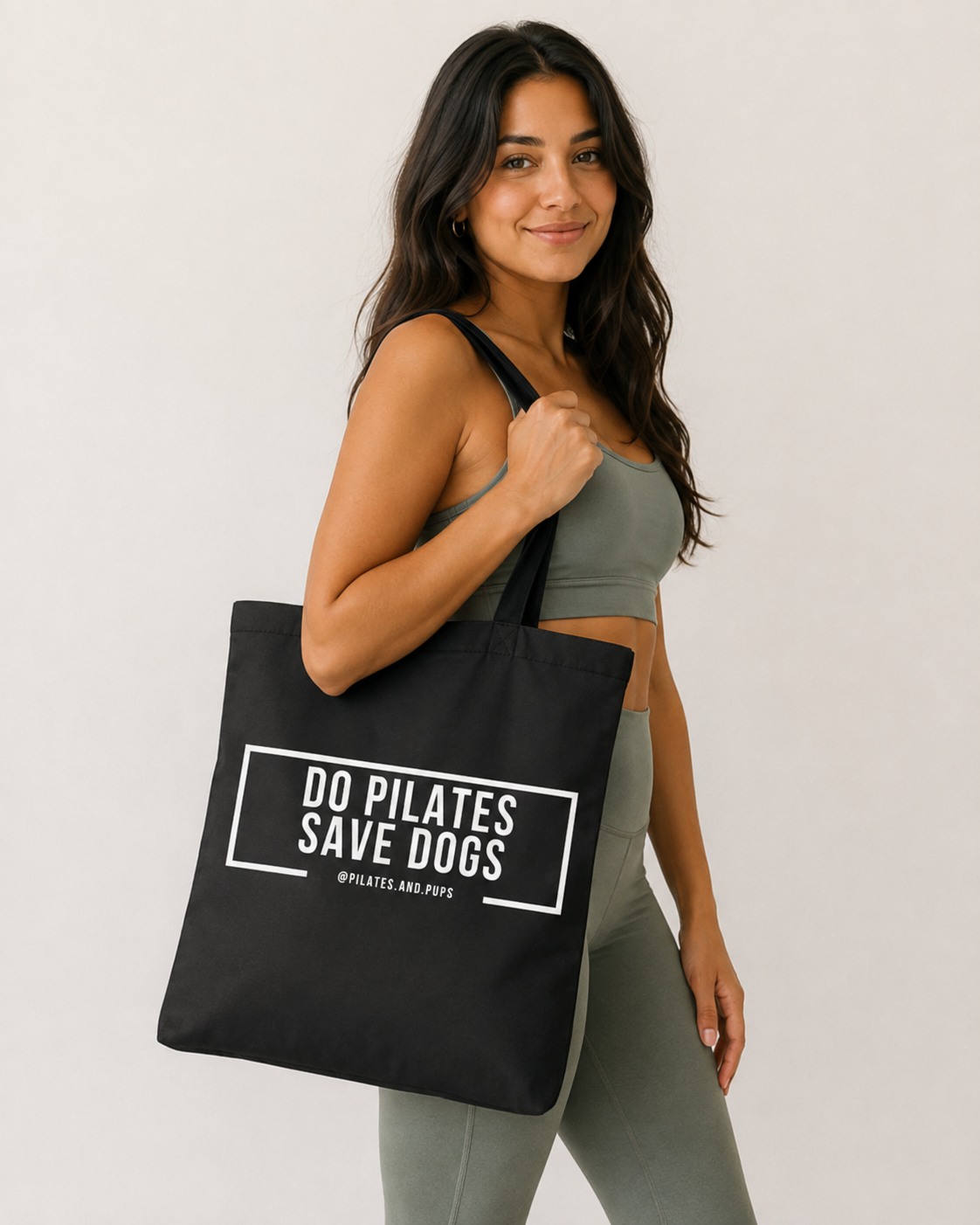 Do Pilates. Save Dogs Tote Bag